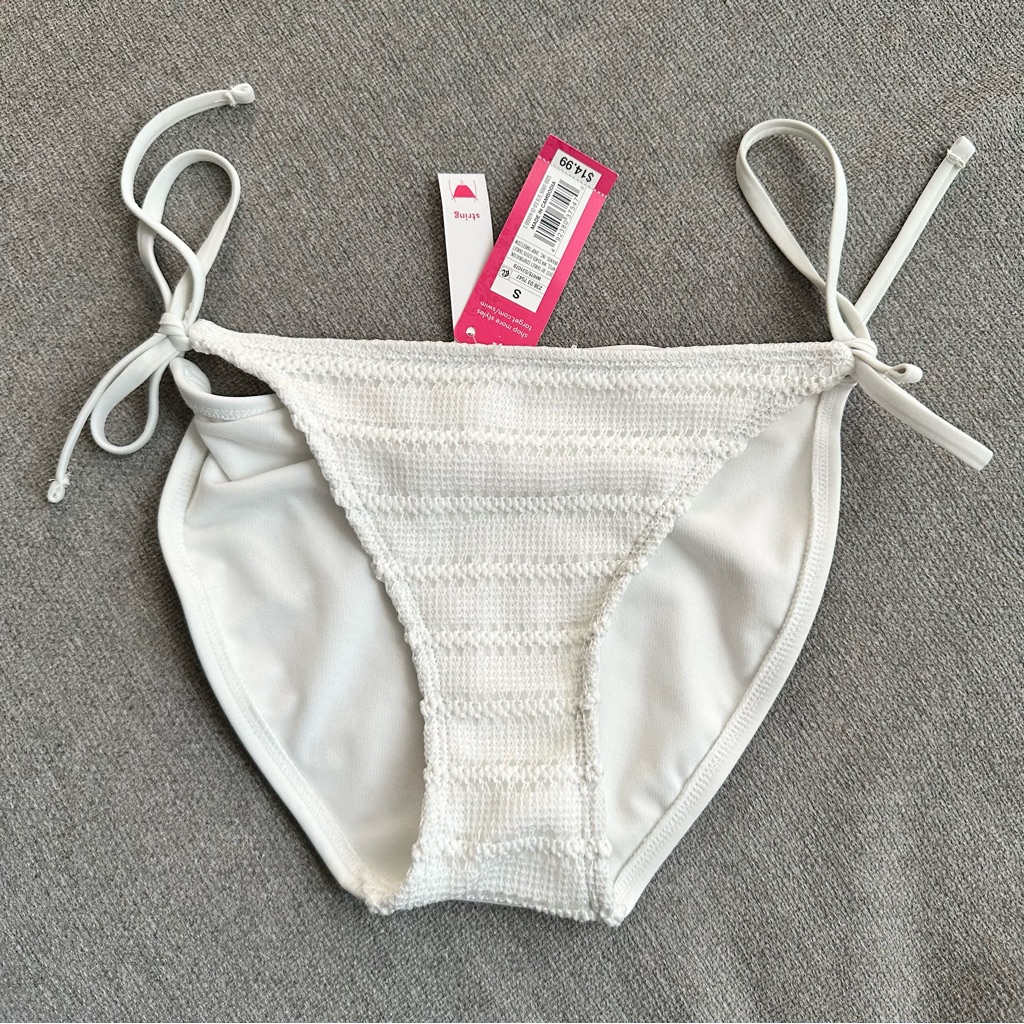 White String Bikini Bottom